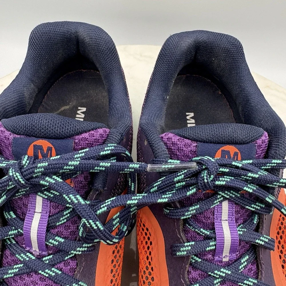 Merrell Trail Hiking Sneaker VIBRAM Purple Orange Bright Women's‎ 8.5 Gorpcore